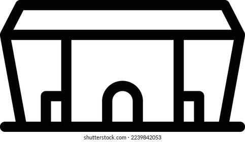 arena Vector illustration on a transparent background. Premium quality symmbols. Thin line vector icons for concept and graphic design. 
