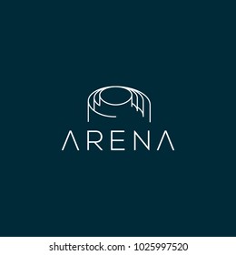 Arena vector logo design. Arena icon