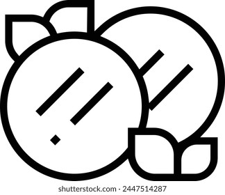 arepa icon. Thin linear style design isolated on white background