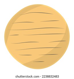Arepas Brot auf einem Teller. Kolumbianisches Essen. Vektorgrafik
