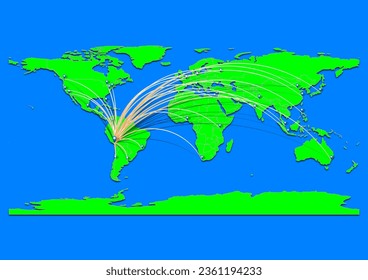 Mapa de Arequipa, Perú - Mapa conceptual para Arequipa, Perú en el Mapa Mundial. Adecuado para conceptos de exportación. El archivo es adecuado para la edición digital y las impresiones de todos los tamaños.