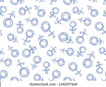 Ares and Ishtar person mark shape on white backdrop. Web outline logo concept. Freehand linear blue ink hand drawn emblem sketch in art retro doodle contour style. View closeup with space for text