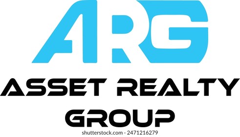arg letter logo design with company 
