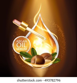 argan oil Serum Skin Care Cosmetic.