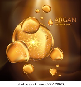 argan oil Serum Skin Care Cosmetic.