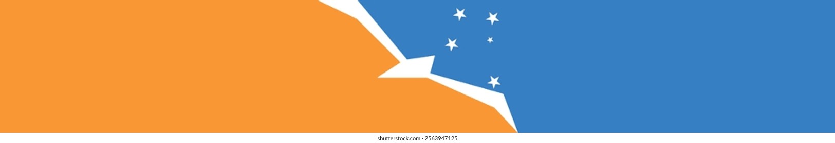 Argentina Antarctica flag long banner digital vector illustration