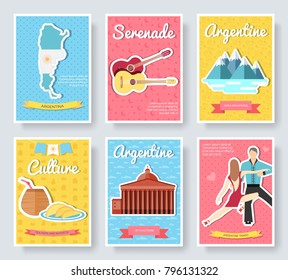 Argentina art icon. Argentina classic background. Argentina illustration concept. 