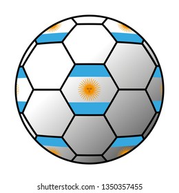 Argentina ball with flag 