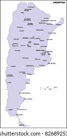 Argentina Country Map