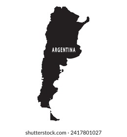 Argentina country map vector illustration symbol design