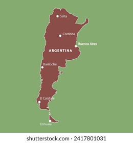 Argentina country map vector illustration symbol design