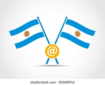 Argentina Crossed Flags Emblem Email Address