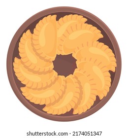 Argentina cuisine icon cartoon vector. America food. Latin culture