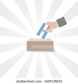 Argentina Elections Vote Box Vector
