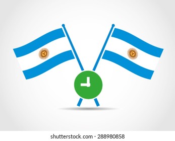 Argentina Emblem Crossed Flags Schedule Agenda