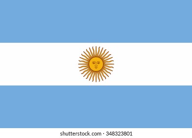 Argentine Flag 2 Royalty Free Stock SVG Vector