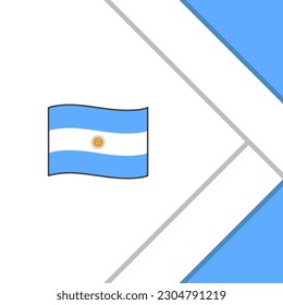 Argentina Flag Abstract Background Design Template. Argentina Independence Day Banner Social Media Post. Argentina Illustration