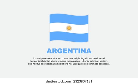 Argentina Flag Abstract Background Design Template. Argentina Independence Day Banner Social Media Vector Illustration. Argentina Background