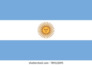 argentina flag accurate colors