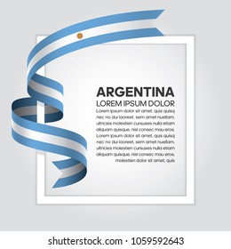 Argentina flag background