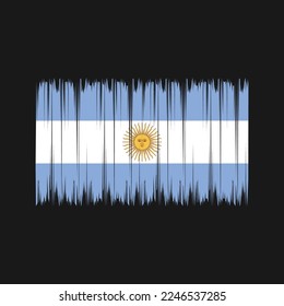 Argentinische Flagge - Vektorgrafik mit Pinselstrich
