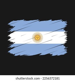 Argentina Flag Brush Vector Illustration