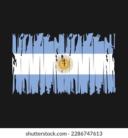 Argentina Flag Brush Vector Illustration