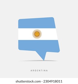 Argentina flag bubble chat icon