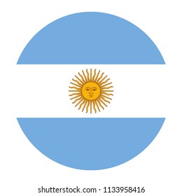 Argentina flag button