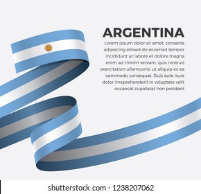 Argentina flag for decorative.Vector background