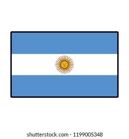 Argentina flag emblem