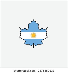 Ilustración vectorial de la bandera argentina