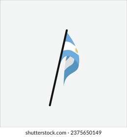 Argentina flag icon vector illustration