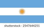 Argentina Flag Illustration Premium Quality High Resolution 300DPI