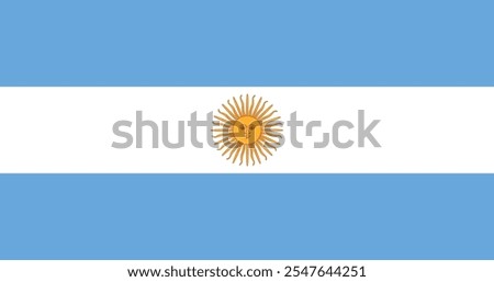 Argentina Flag Illustration Premium Quality High Resolution 300DPI