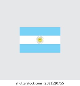 Argentina Flag Illustration Representing National Pride, Culture, and Heritage