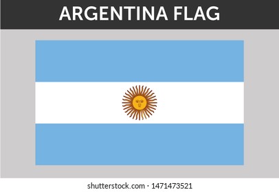 Argentina Flag illustration vector design