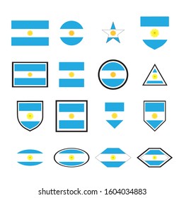 argentina flag logo illustration design