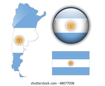 6,483 Argentina flag map Images, Stock Photos & Vectors | Shutterstock