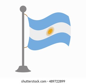 argentina flag mast