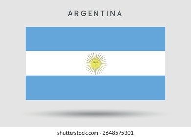 Símbolo Nacional da Bandeira da Argentina de Orgulho Sul-Americano