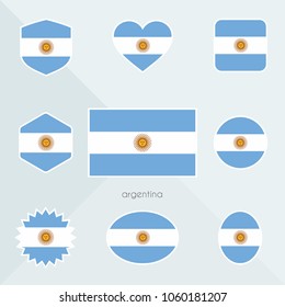 Argentina flag. National flag of Argentina. Argentina vector flag button. Argentina independence day.