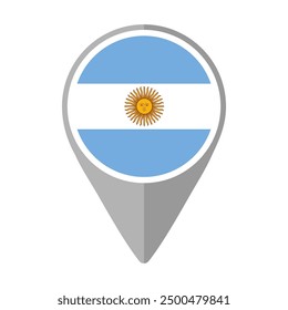 Bandera de Argentina en Locación Pin