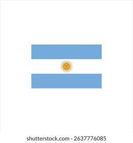 Argentina Flag Shape Vector Set