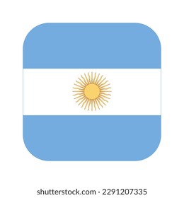 Argentina flag simple illustration for independence day or election