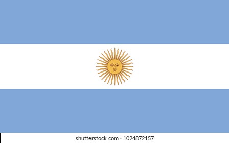 Argentina flag vector