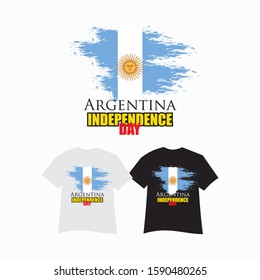 Argentina flag vector. can be used for Independence Day celebrations or other events