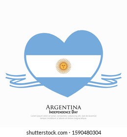 Argentina flag vector. can be used for Independence Day celebrations or other events