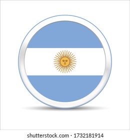 Argentina flag vector design. Eps 10 vector illustration.