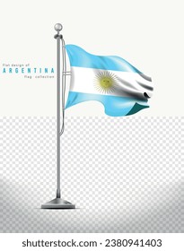 ARGENTINA flag, vector flat design